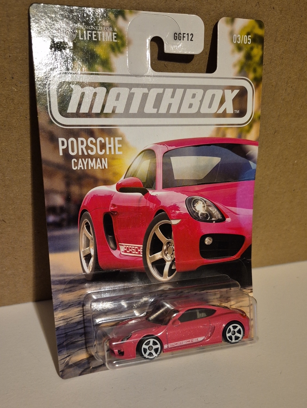 D1 Matchbox Porsche Cayman shipping protector